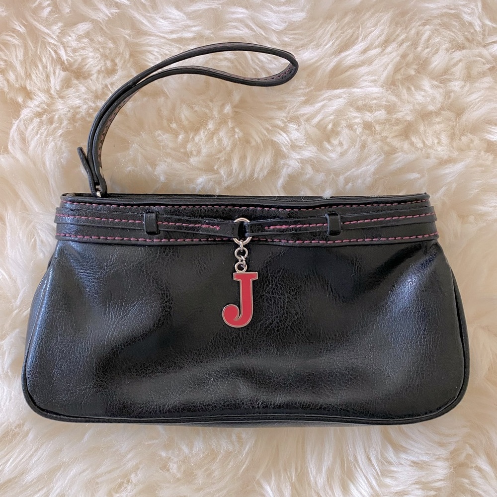 ‘J’ Monogrammed Wristlet